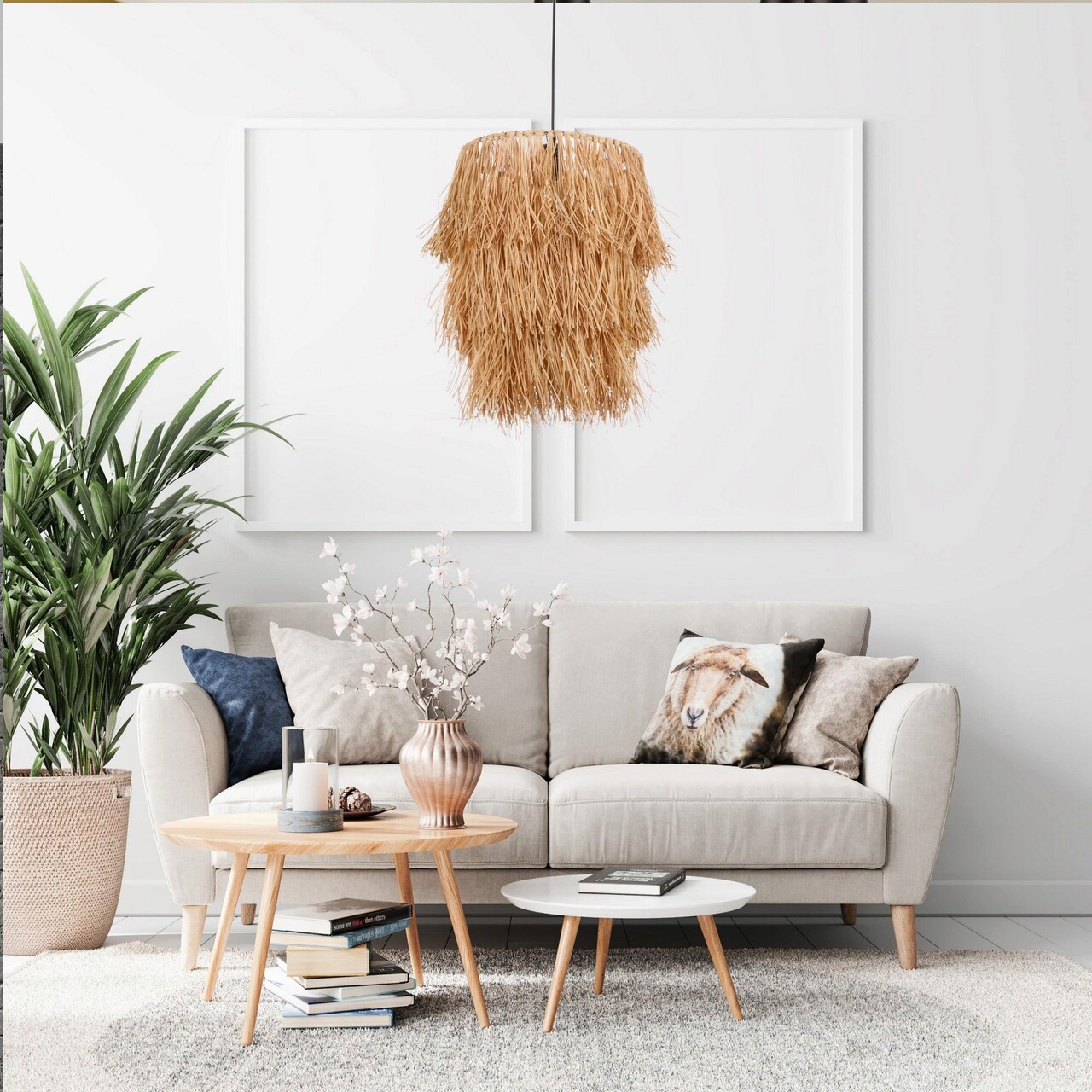 Lustra, Opviq, 390FLH1811, Natural - imagine 4